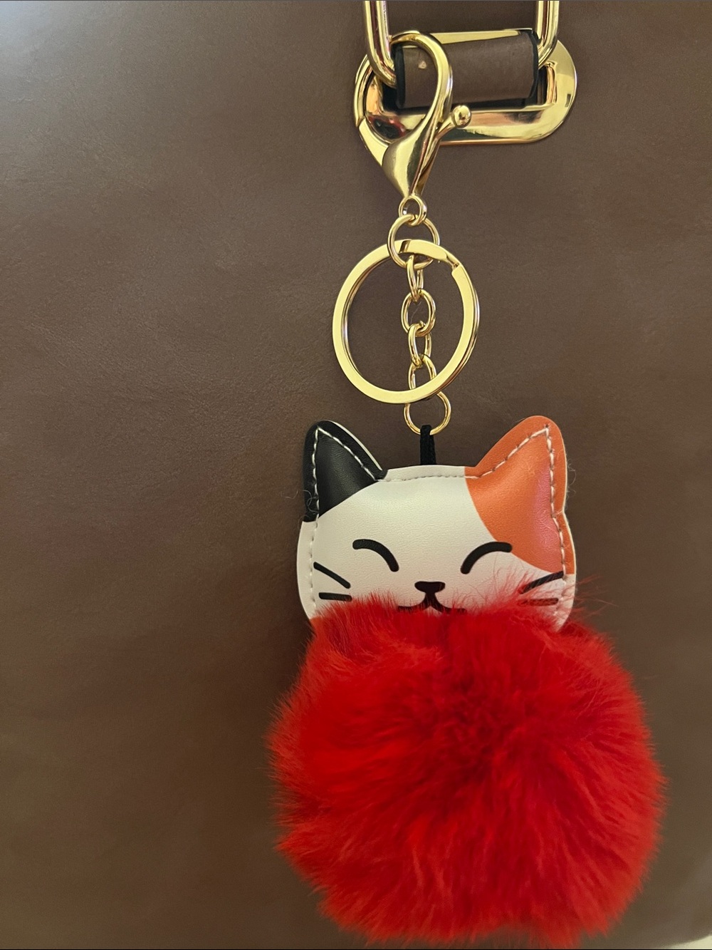 π₯Cute Cat Pom Pom Keychain - All Assorted Colors - Picture 2 of 12